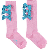 A'Dee Girls Pink Candy Knee High Socks